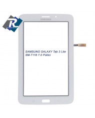 TOUCH SCREEN VETRO SAMSUNG GALAXY Tab 3 Lite T116 SM-T116 7.0 BIANCO BIADESIVO