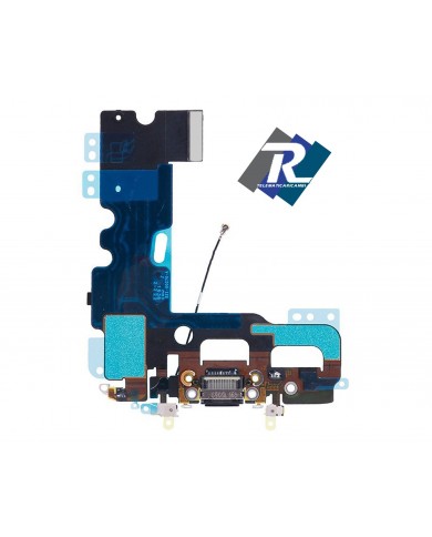 Flex Flat Dock Connettore Ricarica Microfono Dati Antenna per iPhone 7 Nero