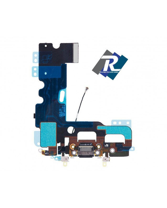 Flex Flat Dock Connettore Ricarica Microfono Dati Antenna per iPhone 7 Nero