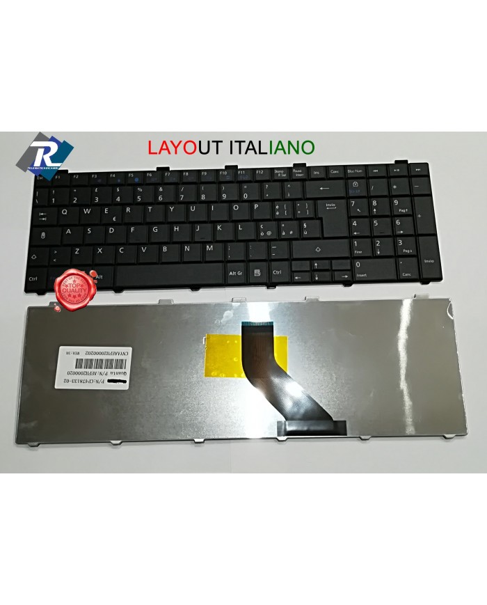 Tastiera Italiana Fujitsu Lifebook A530 A531 AH530 AH531 NH751 MP-09R76003D CP51