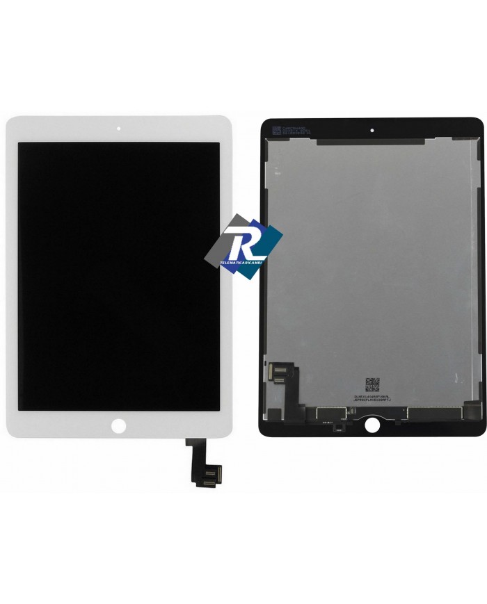 TOUCH SCREEN VETRO LCD DISPLAY APPLE iPad Air 2 Bianco A1566 A1567 (iPad 6)