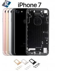 BACK COVER SCOCCA POSTERIORE TELAIO IPHONE 7 ARGENTO BIANCO