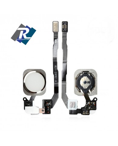 FLEX FLAT TASTO HOME COMPLETO BIANCO PER IPHONE 5S 5 S NO FUNZIONE IMPRONTA