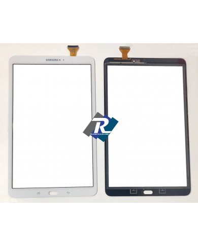 TOUCH SCREEN VETRO SAMSUNG GALAXY Tab A 10.1 SM-T580 SM-T585 BIANCO CON BIADESIVO