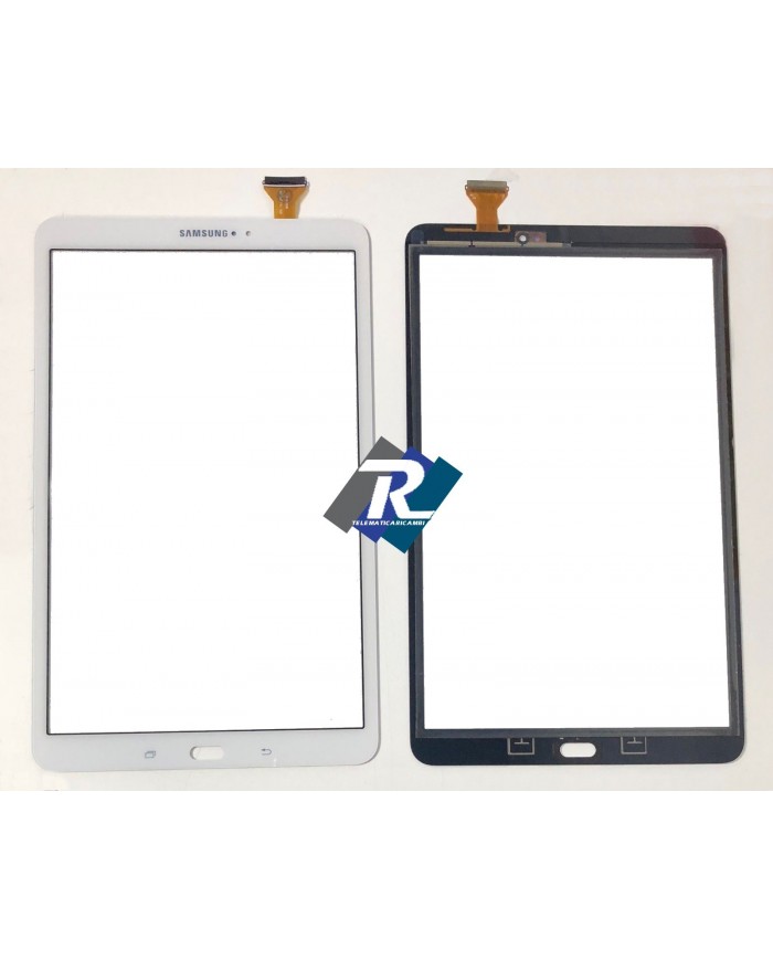 TOUCH SCREEN VETRO SAMSUNG GALAXY Tab A 10.1 SM-T580 SM-T585 BIANCO CON BIADESIVO