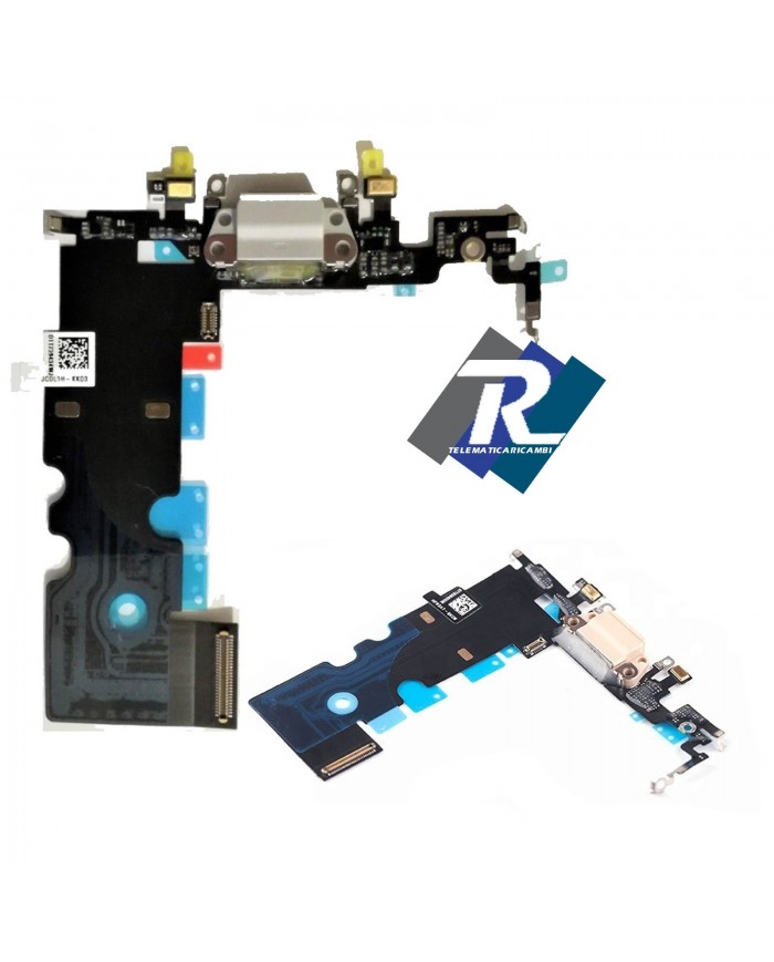 Flex Flat Dock Connettore Ricarica Microfono Dati Antenna iPhone 8 8G Bianco