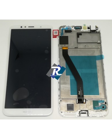 TOUCH SCREEN LCD DISPLAY Huawei Y6 2018 ATU-L21 Bianco + Frame