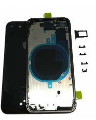 BACK COVER SCOCCA POSTERIORE TELAIO IPHONE 8 8G Grigio siderale Nero