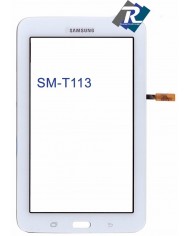 TOUCH SCREEN VETRO SAMSUNG Galaxy Tab 3 Lite Wi-Fi SM-T113 BIANCO BIADESIVO
