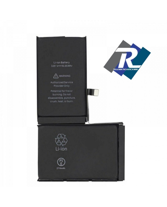 Batteria Compatibile per Apple iPhone X - 2716 mAh sostituisce originale