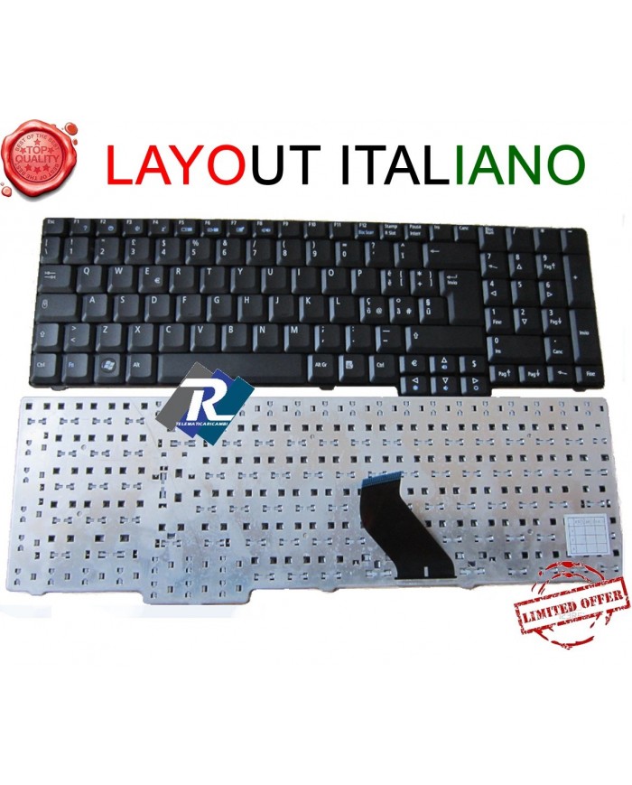 Tastiera Italiana nera per Acer Aspire 7000 7100 7720 8730g 9300 9400 9410