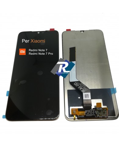 TOUCH SCREEN VETRO LCD DISPLAY per XIAOMI Redmi NOTE 7 - 7 PRO M1901F7 Nero