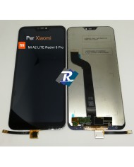 TOUCH SCREEN VETRO LCD DISPLAY PER XIAOMI MI A2 LITE Redmi 6 Pro NERO NO FRAME