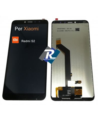 TOUCH SCREEN VETRO LCD DISPLAY PER XIAOMI REDMI S2 NERO M1803E6G No Frame