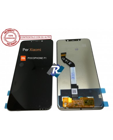 TOUCH SCREEN VETRO LCD DISPLAY PER XIAOMI REDMI POCOPHONE F1 NERO