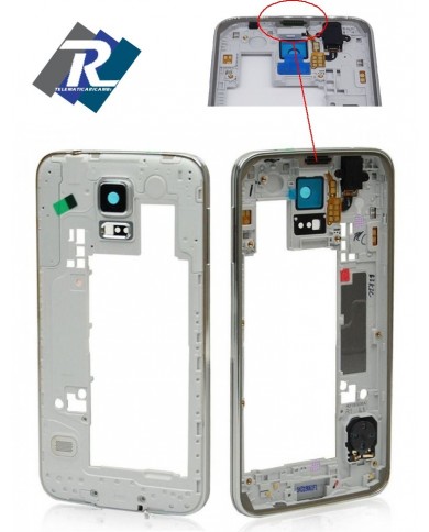 Middle frame scocca centrale telaio con cornice Samsung Galaxy S5 G900F Silver