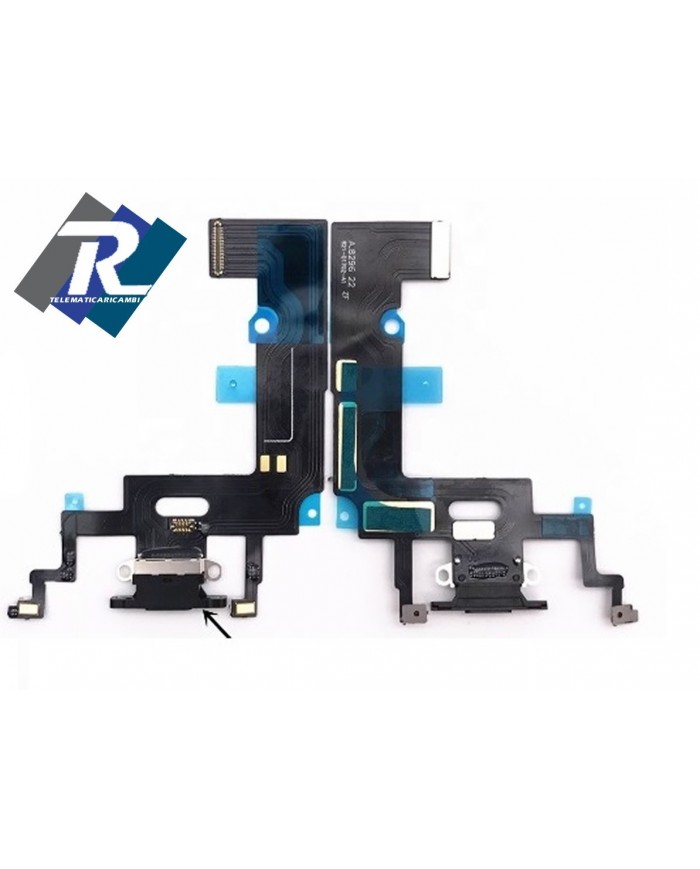 Flex Flat Dock Connettore Ricarica Microfono Dati iPhone XR Nero