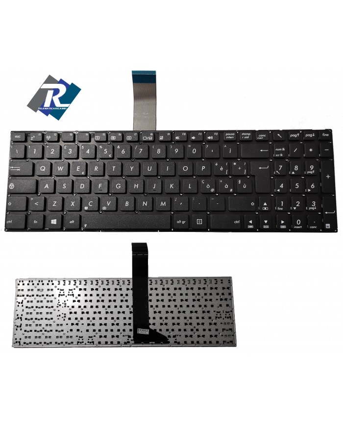 Tastiera ITALIANA PER ASUS SERIE F550 F552 SENZA FRAME NERA