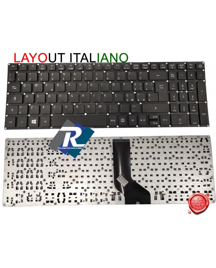 TASTIERA ACER ASPIRE A3 A315-33 A315-41 A315-53 P259-G2-M P2510-M P25 A315-21