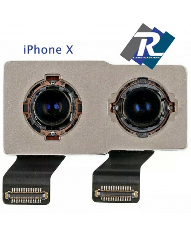 FOTOCAMERA POSTERIORE RETRO BACK CAMERA PER APPLE IPHONE X A1865 A1901 A1902