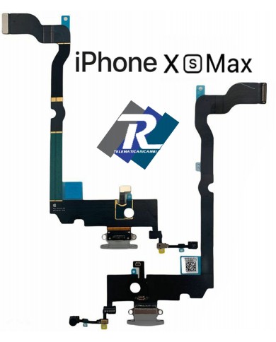 CONNETTORE RICARICA APPLE IPHONE XS MAX A1921 A2101 A2104 DOCK MICROFONO BIANCO