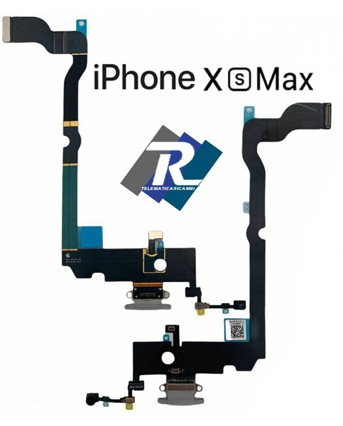 CONNETTORE RICARICA APPLE IPHONE XS MAX A1921 A2101 A2104 DOCK MICROFONO BIANCO