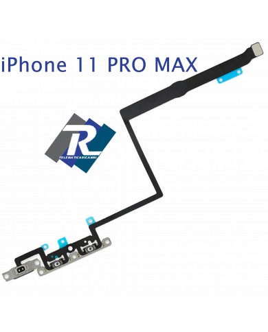 FLEX FLAT TASTI VOLUME APPLE IPHONE 11 PRO MAX TASTO SILENZIOSO MUTO VIBRAZIONE