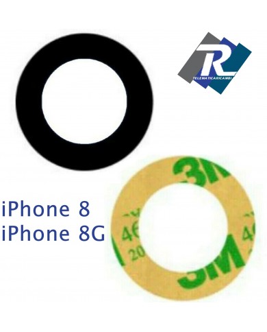 VETRINO VETRO LENTE FOTOCAMERA POSTERIORE APPLE IPHONE 8 VETRO X BACK CAMERA