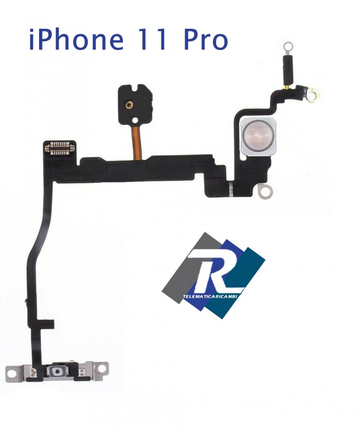 FLEX TASTO ON ACCENSIONE APPLE IPHONE 11 PRO FLASH MICROFONO A2160 A2217 A2215