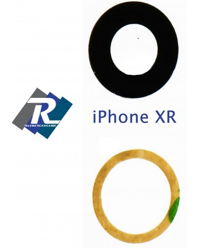 VETRINO VETRO LENTE FOTOCAMERA POSTERIORE IPHONE XR LENS BACK CAMERA + BIADESIVO