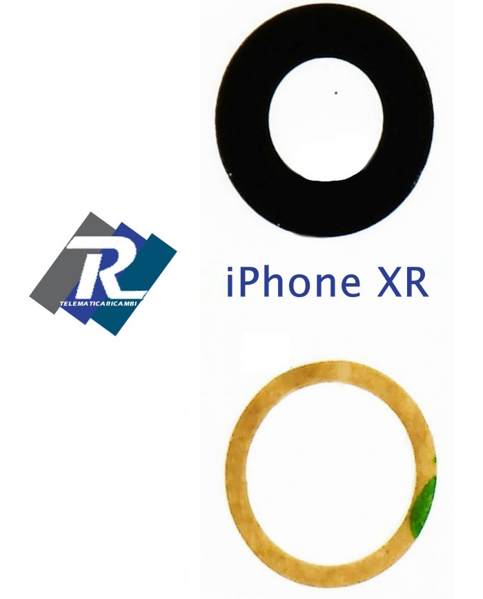 VETRINO VETRO LENTE FOTOCAMERA POSTERIORE IPHONE XR LENS BACK CAMERA + BIADESIVO