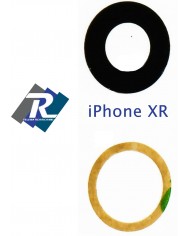VETRINO VETRO LENTE FOTOCAMERA POSTERIORE IPHONE XR LENS BACK CAMERA + BIADESIVO