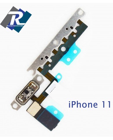 FLEX FLAT TASTI VOLUME APPLE IPHONE 11 SWITCH TASTO SILENZIOSO MUTO VIBRAZIONE