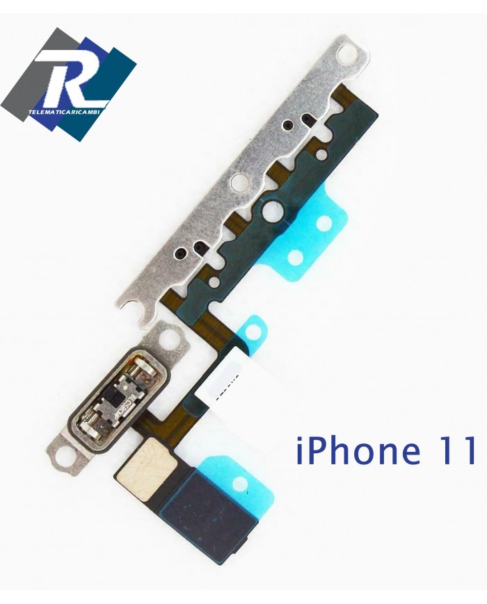 FLEX FLAT TASTI VOLUME APPLE IPHONE 11 SWITCH TASTO SILENZIOSO MUTO VIBRAZIONE