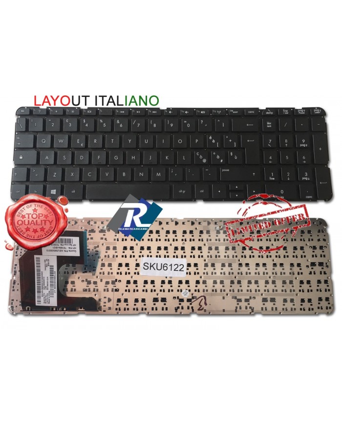 Tastiera ITALIANA HP Pavilion sleekbook 15-B Series NO FRAME
