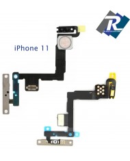 FLEX FLAT TASTO ON OFF ACCENSIONE POWER APPLE IPHONE 11 FLASH MICROFONO