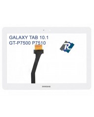 TOUCH SCREEN VETRO SAMSUNG GALAXY TAB 10.1 GT-P7500 P7510 BIANCO BIADESIVO