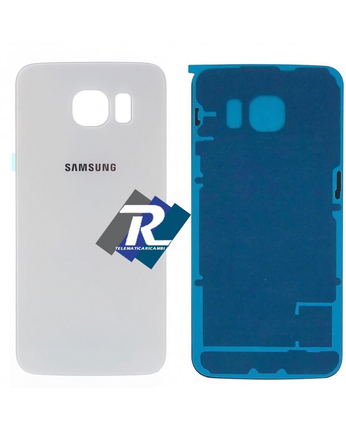 Copri Batteria Samsung Galaxy S6 Edge G925F Back Cover Scocca Posteriore BIANCO