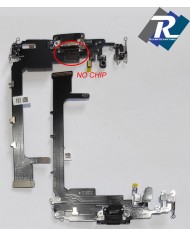 CONNETTORE RICARICA APPLE IPHONE 11 PRO MAX MICROFONO FLAT DOCK NO CHIP CARICA NERO