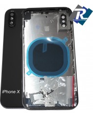 SCOCCA POSTERIORE IPHONE X BACK COVER FRAME TELAIO CHASSIS NERO COMPATIBILE
