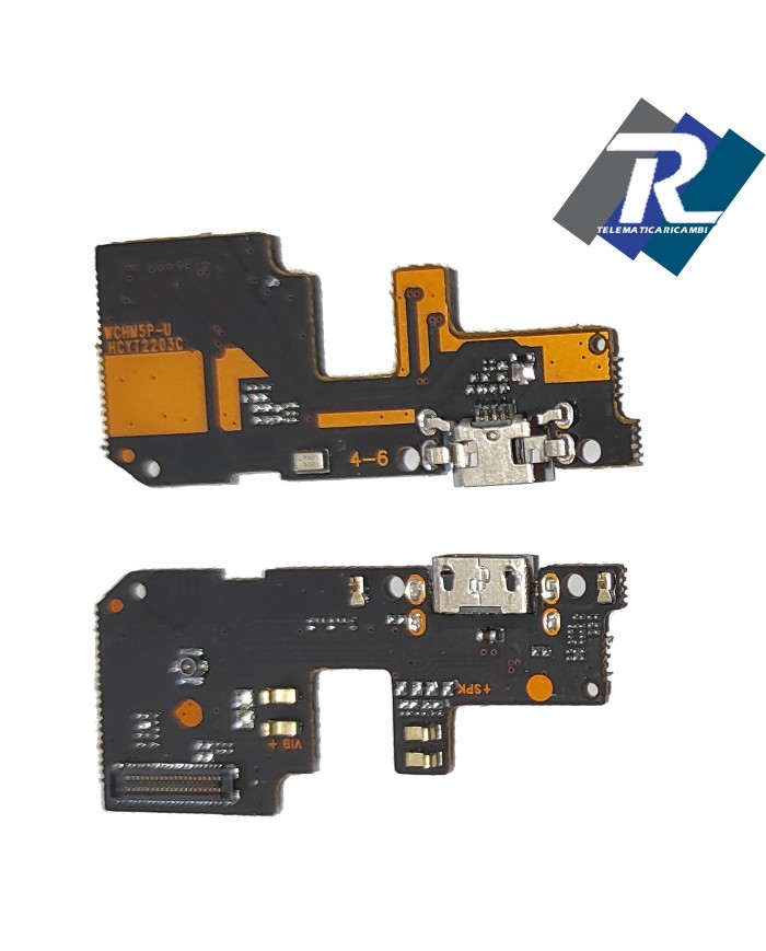 CONNETTORE RICARICA XIAOMI REDMI 5 PLUS MICROFONO DOCK PCB MICRO USB DI CARICA