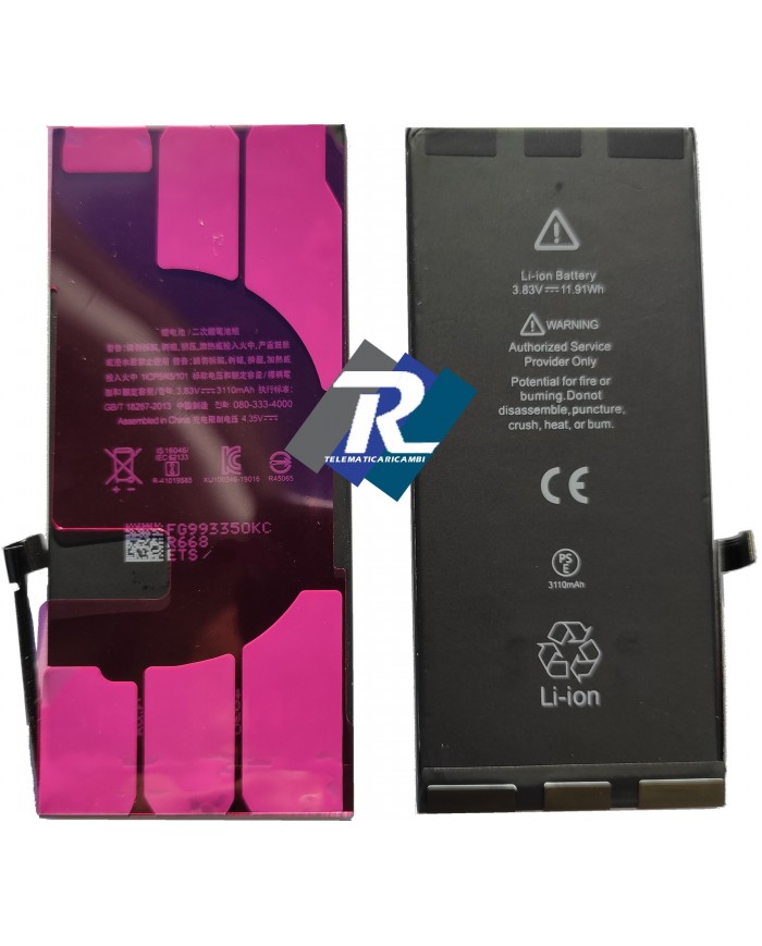 Batteria iPhone 11 compatibile Apple A2111 A2223 A2221 3110 mAh Sost.Originale