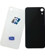 VETRO SCOCCA POSTERIORE COPRI BATTERIA iPhone XR BIANCO BACK COVER BIG HOLE