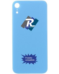 VETRO SCOCCA POSTERIORE COPRI BATTERIA iPhone XR BIANCO BACK COVER BIG HOLE