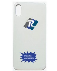 VETRO SCOCCA POSTERIORE COPRI BATTERIA APPLE iPhone X BIANCO BACK COVER BIG HOLE