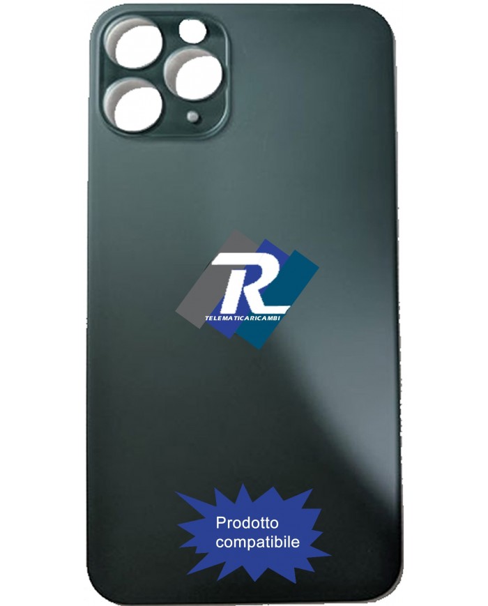 VETRO SCOCCA POSTERIORE COPRI BATTERIA iPhone11 Pro Max VERDE BACK BIG HOLE