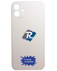 VETRO SCOCCA POSTERIORE COPRI BATTERIA iPhone 12 BIANCO BACK COVER BIG HOLE