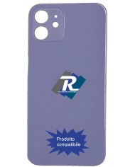 VETRO SCOCCA POSTERIORE COPRI BATTERIA iPhone 12 BIANCO BACK COVER BIG HOLE