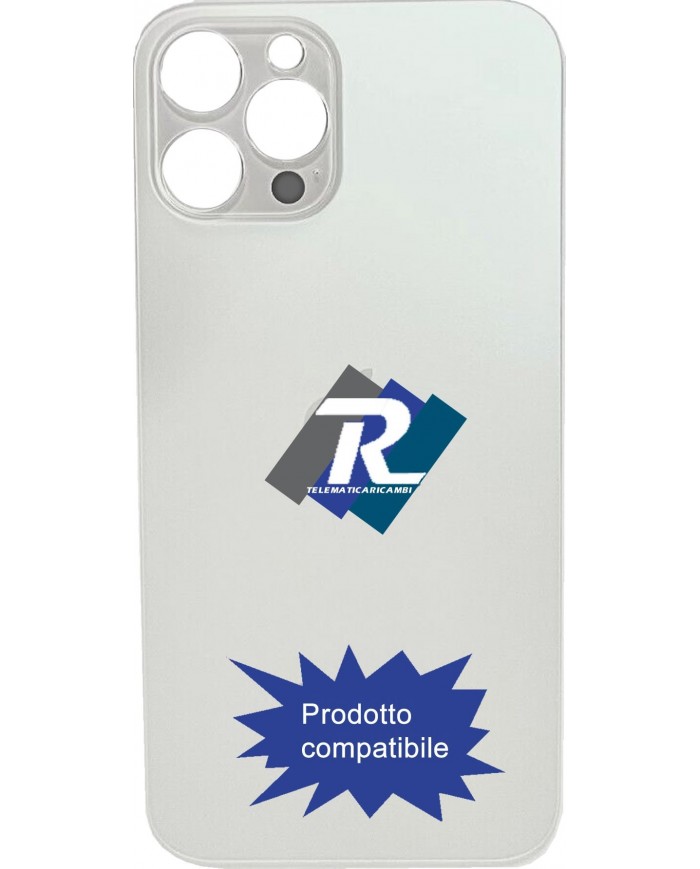 VETRO SCOCCA POSTERIORE COPRI BATTERIA iPhone 12 Pro Max BIANCO BACK BIG HOLE