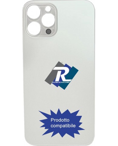 VETRO SCOCCA POSTERIORE COPRI BATTERIA iPhone 13 Pro Max BIANCO BACK BIG HOLE